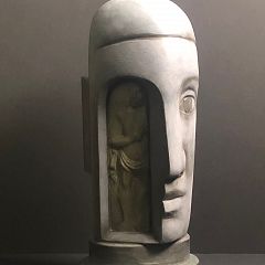 Terry Stringer

_Reliquary Head_
bronze 29cm high
$5,900
